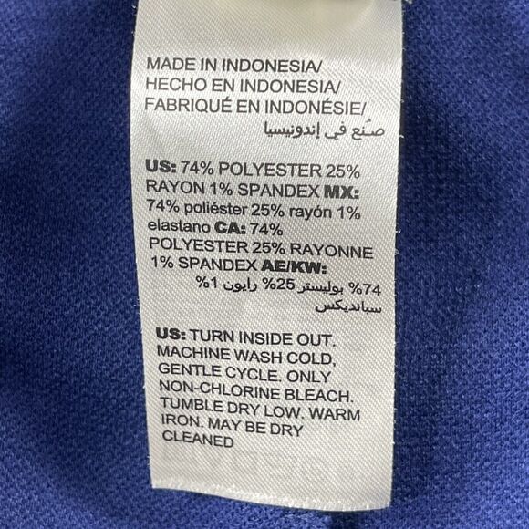 Chico’s Pants Womens 3R US 16 Nocturne Navy Textured Wide Leg Trouser Grommet - Picture 6 of 16